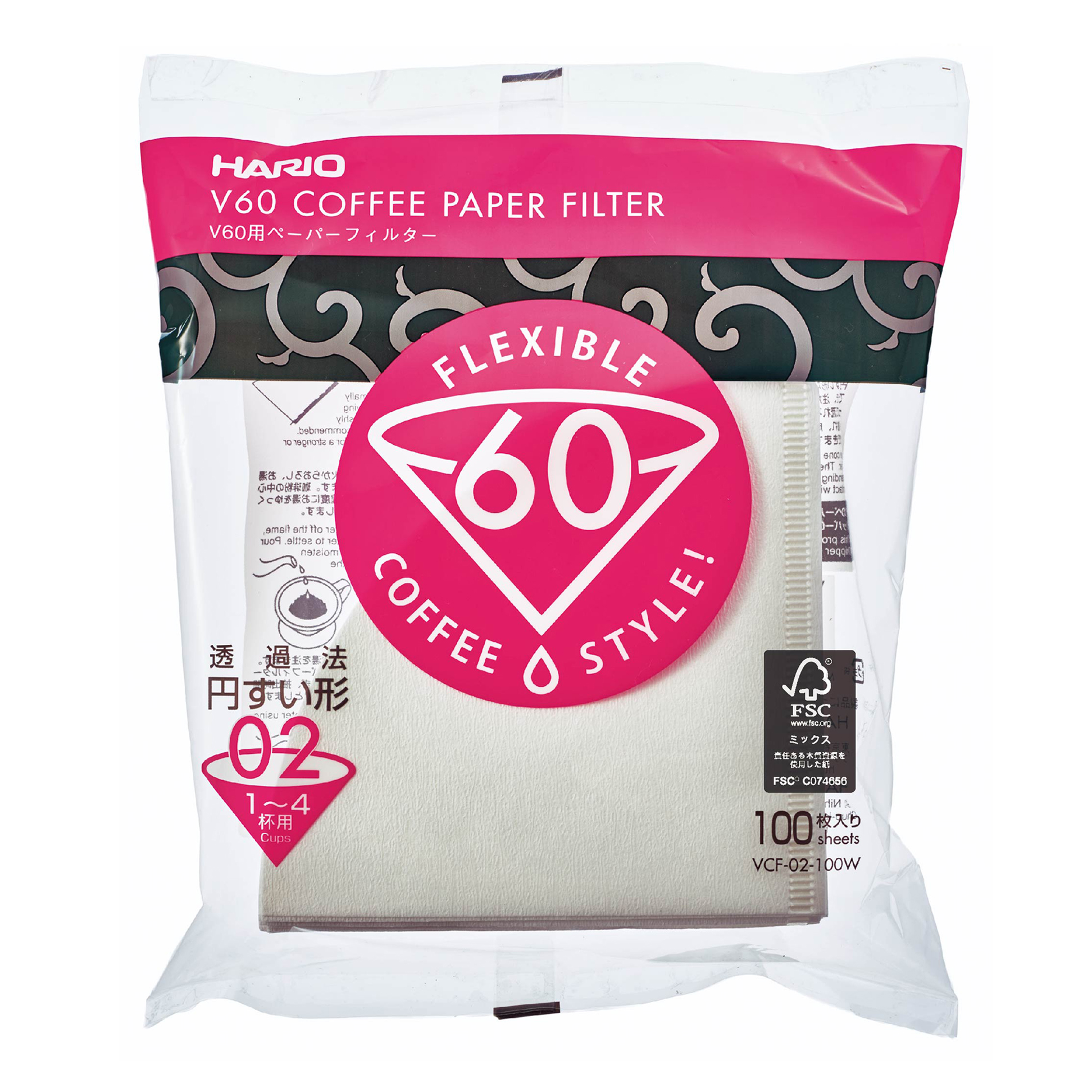 HARIO V60 COFFEE PAPER FILTER 02 WHITE